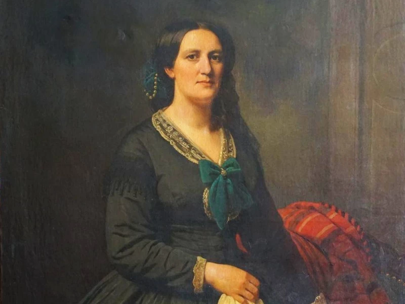 1812-William Harrison Scarborough - Una donna elegante in un ambiente ben arredato